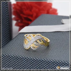 1 Gram Gold Plated High-Class Design Gold Plated Ring for Ladies - Style A194