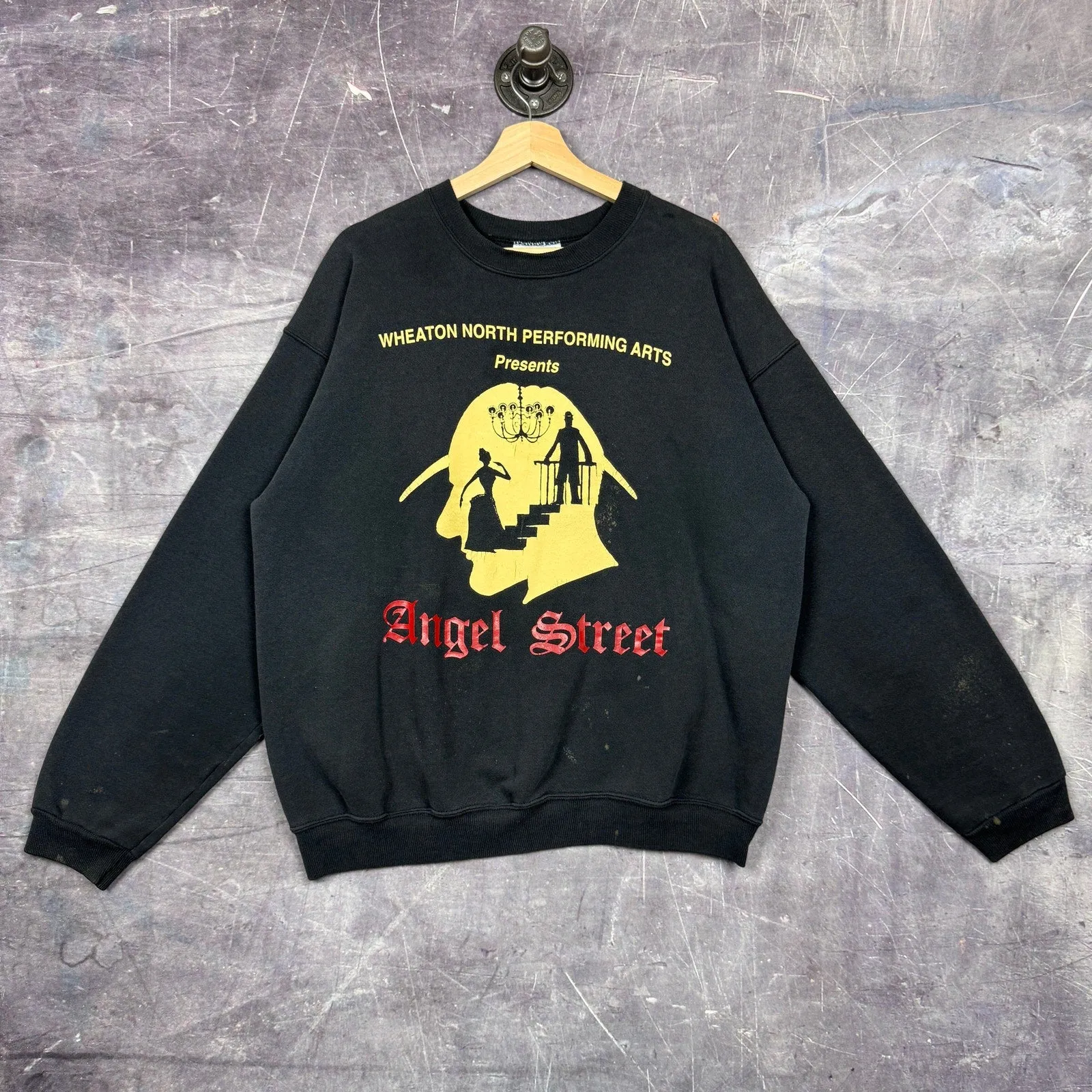 90s Angel Street Performing Arts Graphic Sweatshirt L 0035