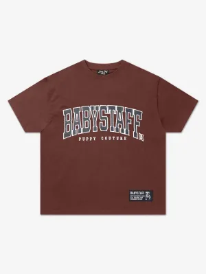 Babystaff College Oversize T-Shirt Brown