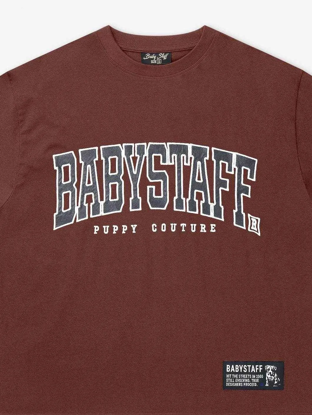 Babystaff College Oversize T-Shirt Brown
