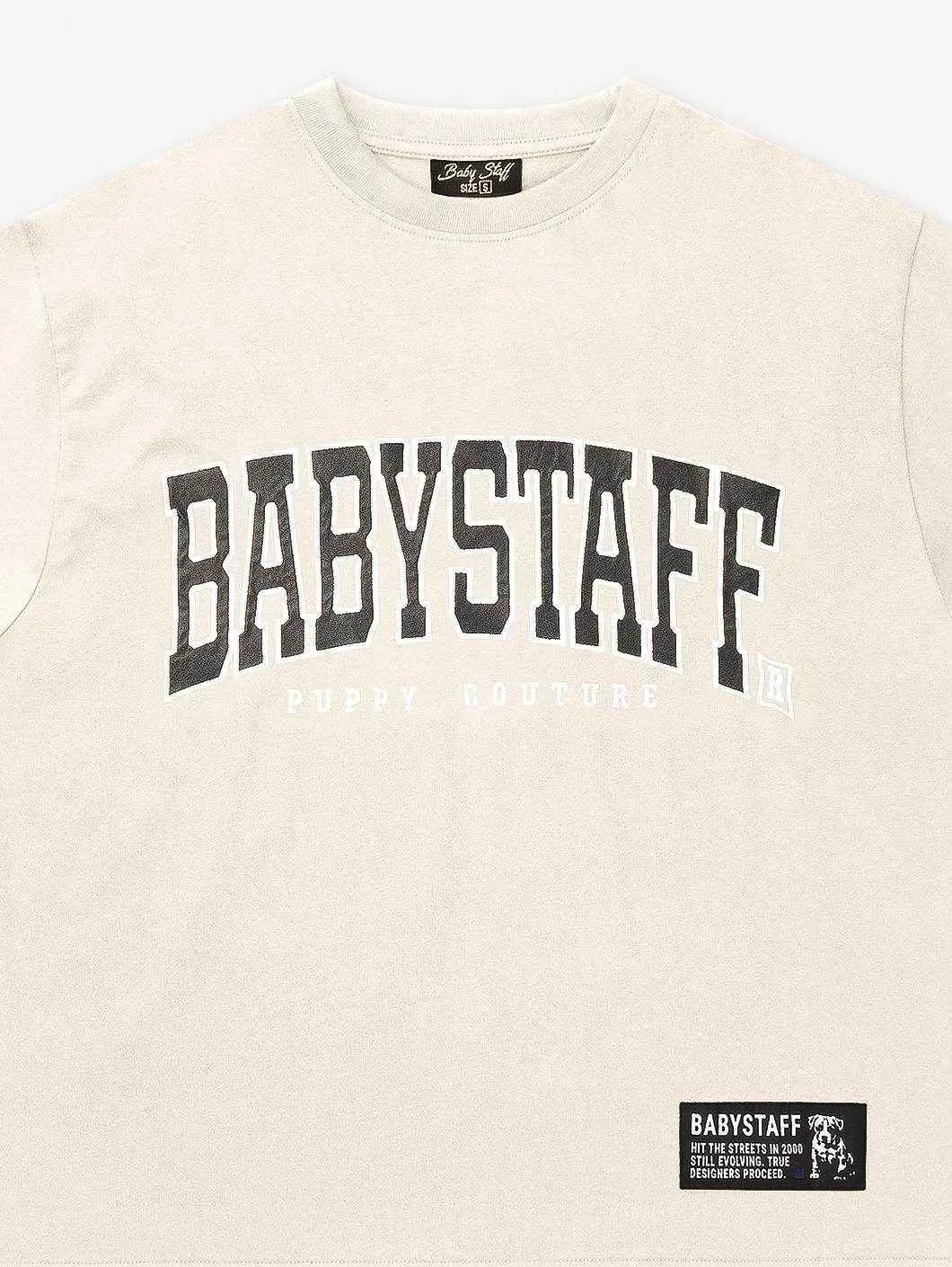 Babystaff College Oversize T-Shirt Cream