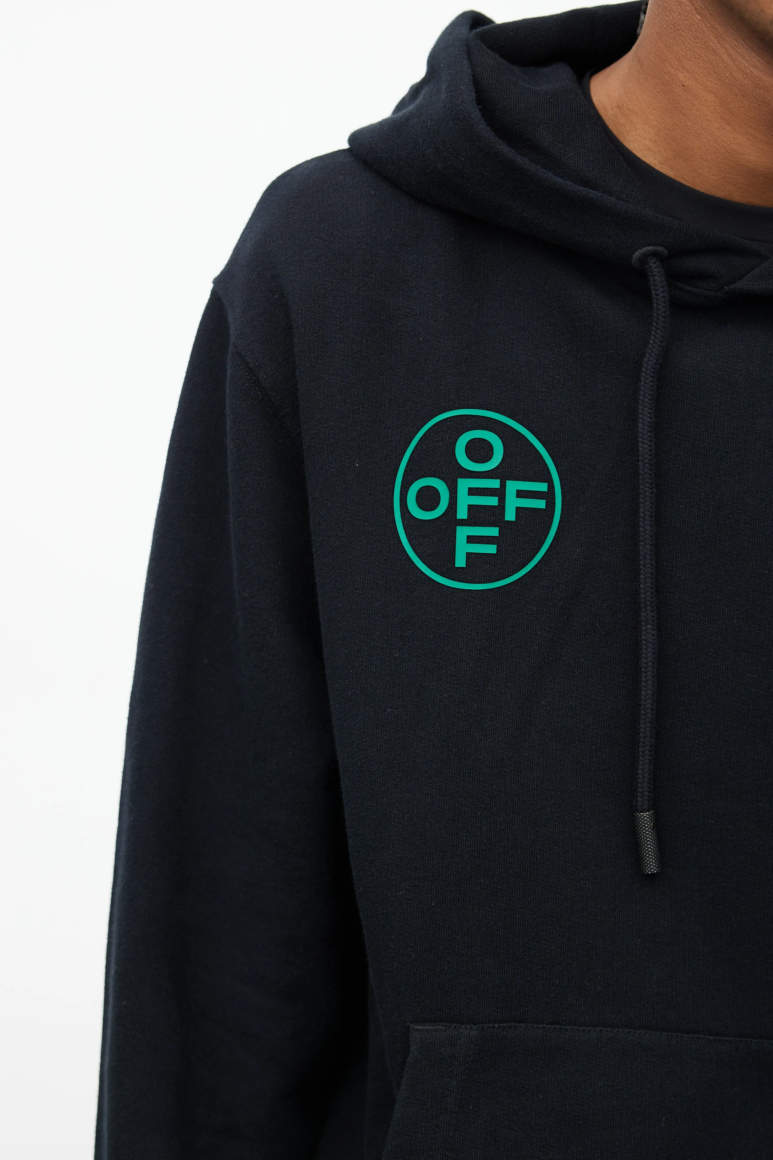 Black & Multi Logo Hoodie