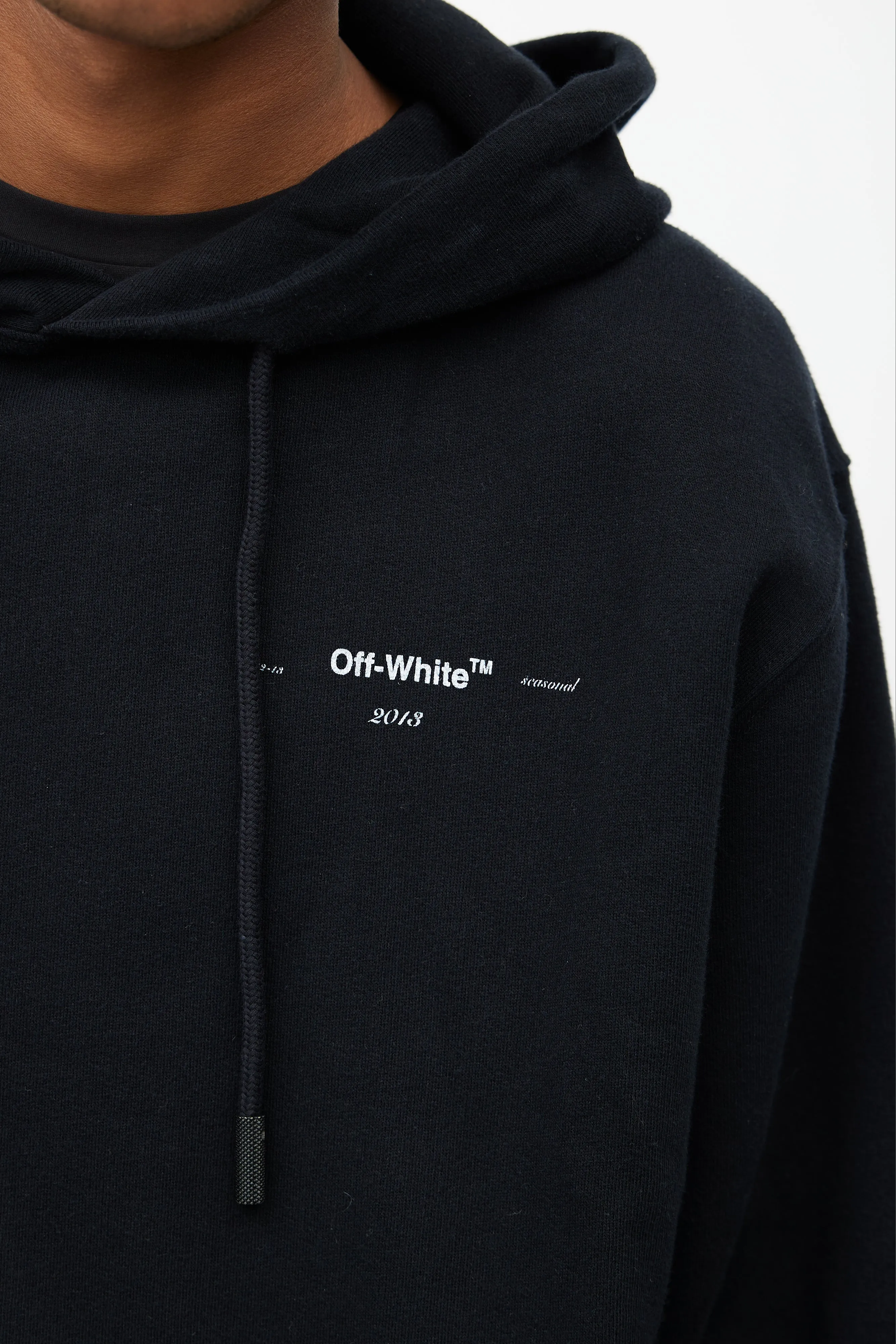Black & Multi Logo Hoodie