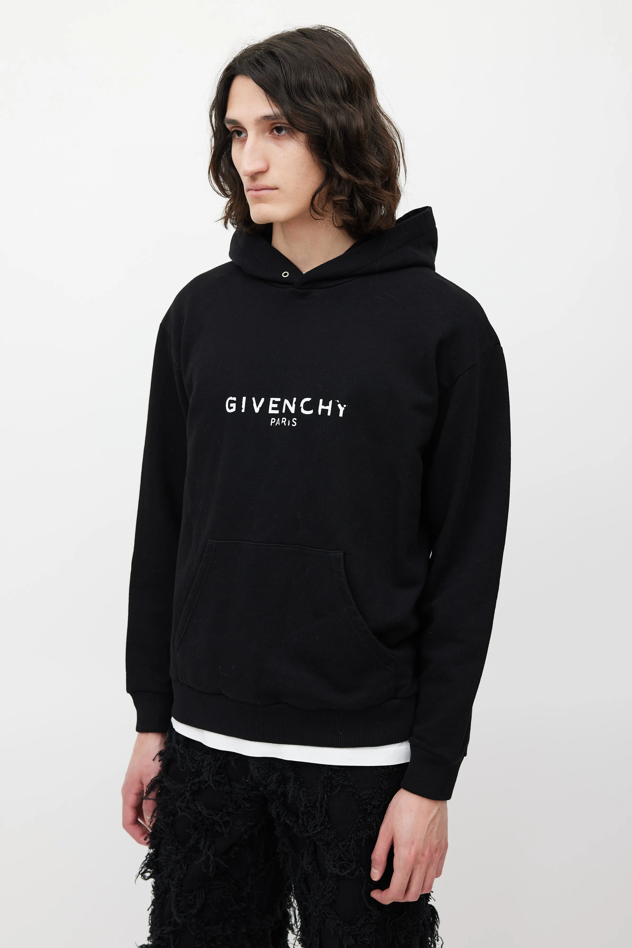 Black & White Logo Hoodie