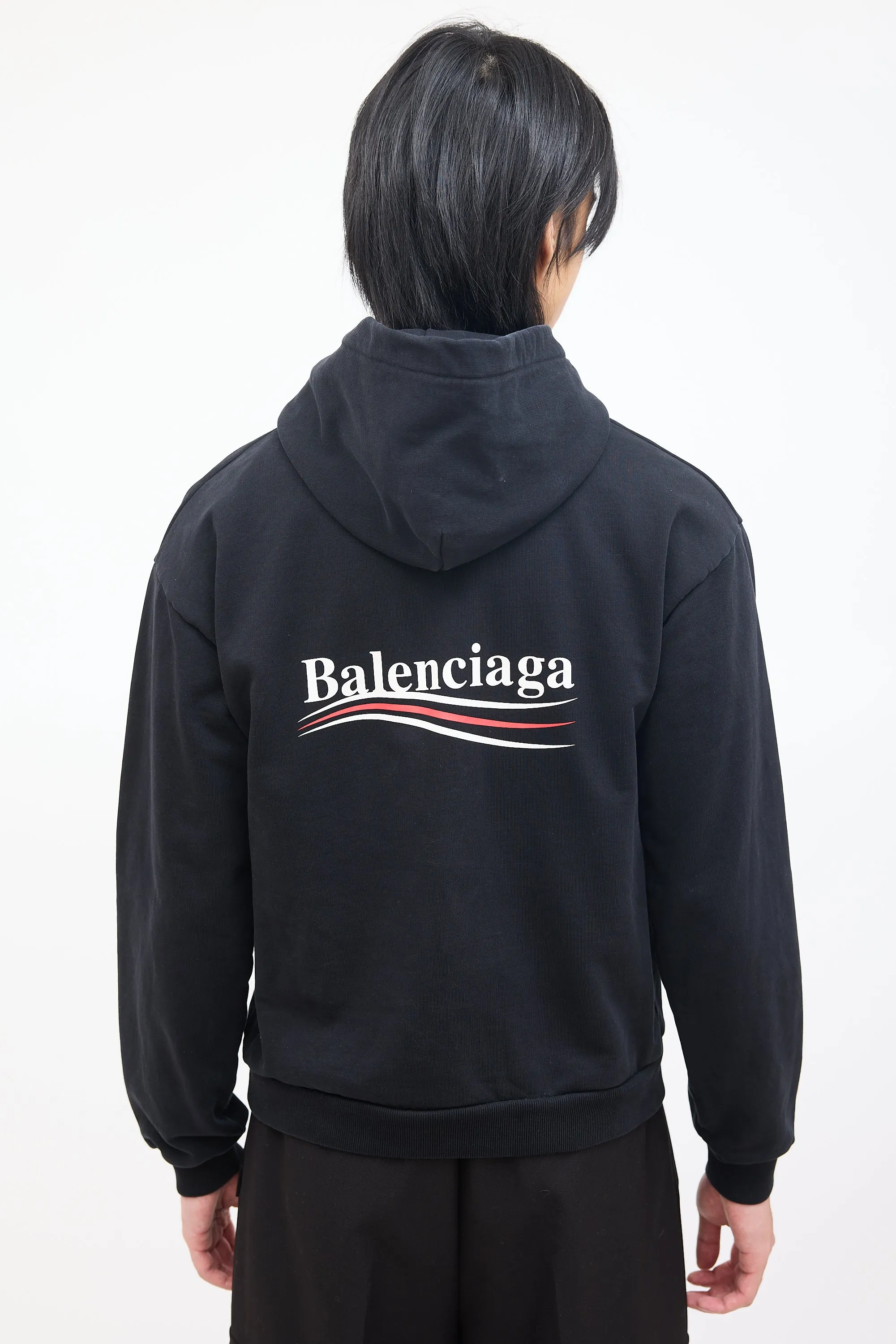 Black Campaign Logo Hoodie