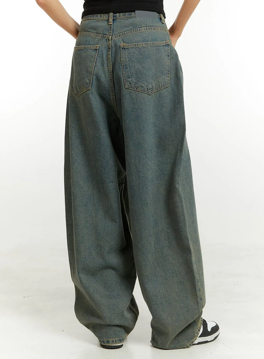 Denim Washed Baggy Jeans CU424