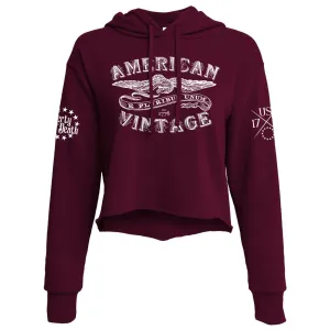 E Pluribus Ladies Crop Hoodie