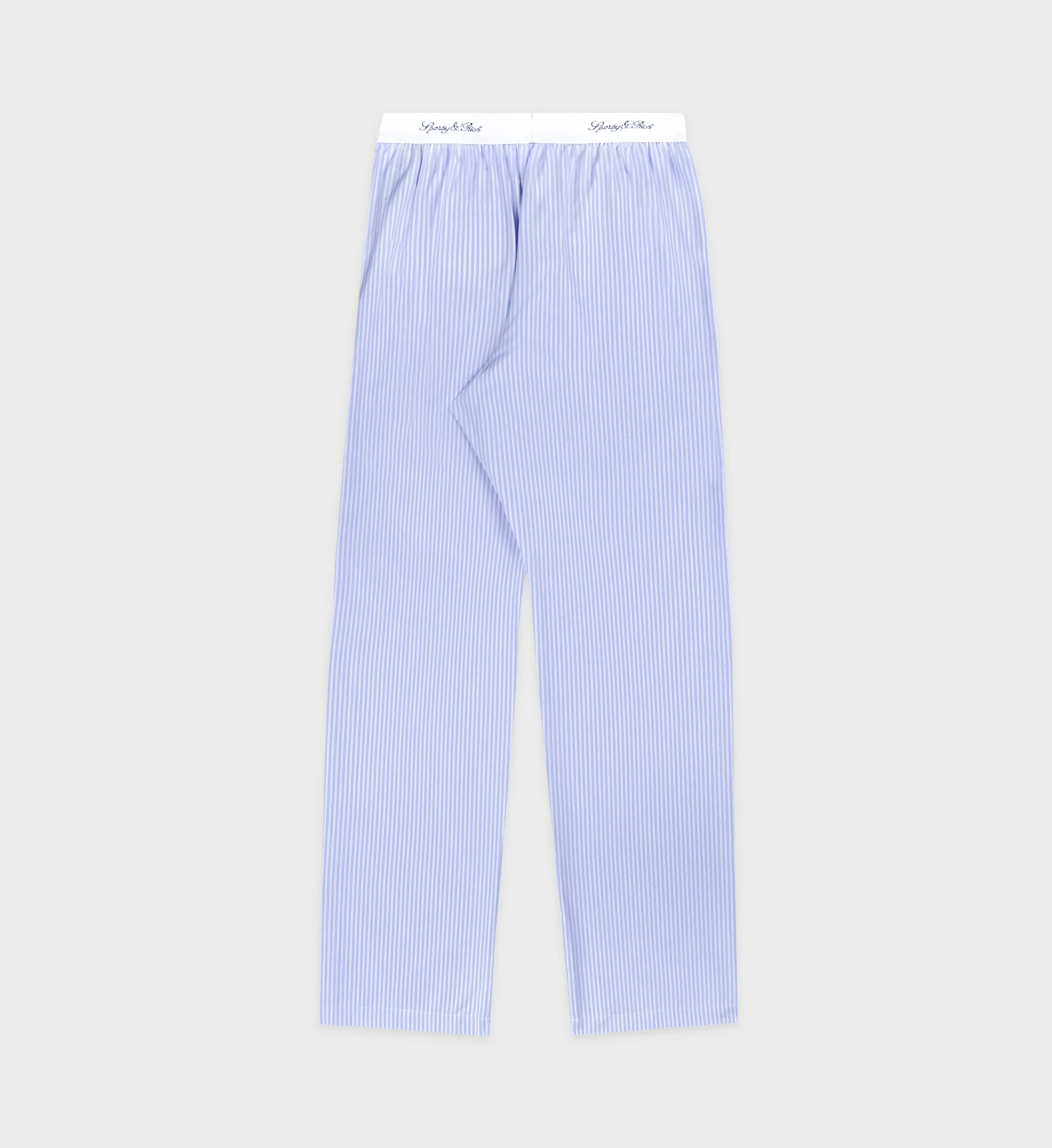 Hotel du Cap Cursive Pyjama Bottom - Blue Striped