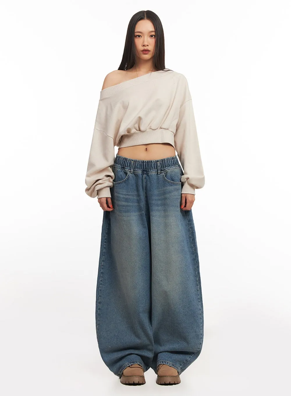 Janet Wide-Fit Baggy Jeans IA507