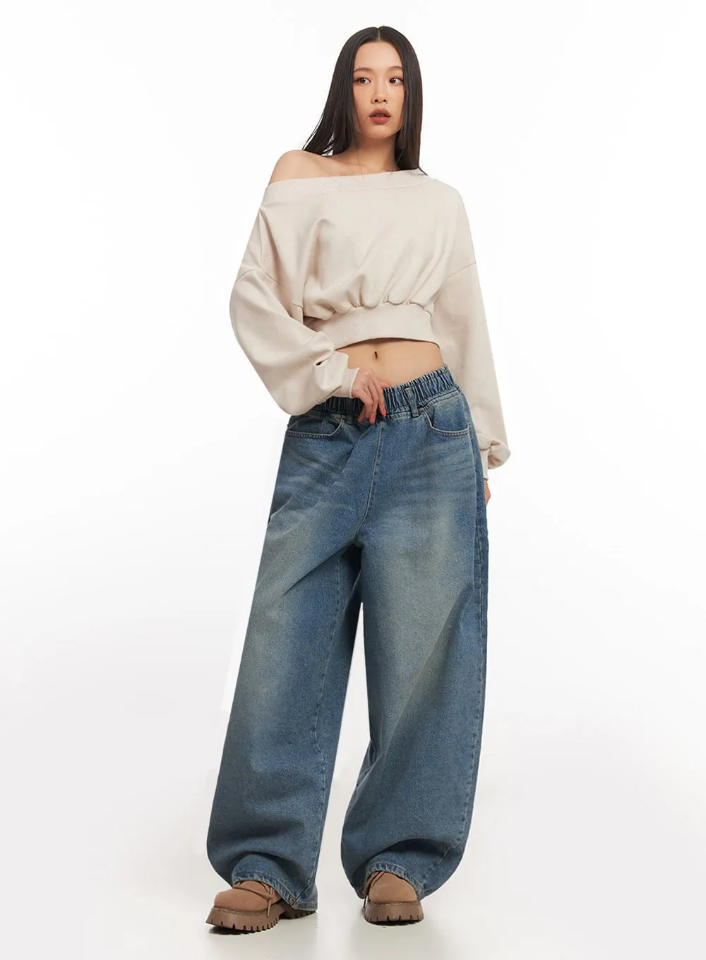 Janet Wide-Fit Baggy Jeans IA507