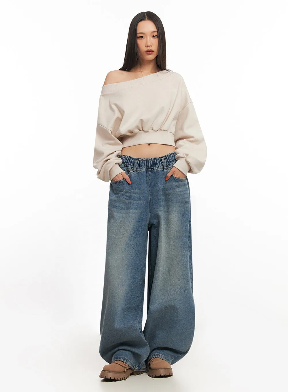 Janet Wide-Fit Baggy Jeans IA507