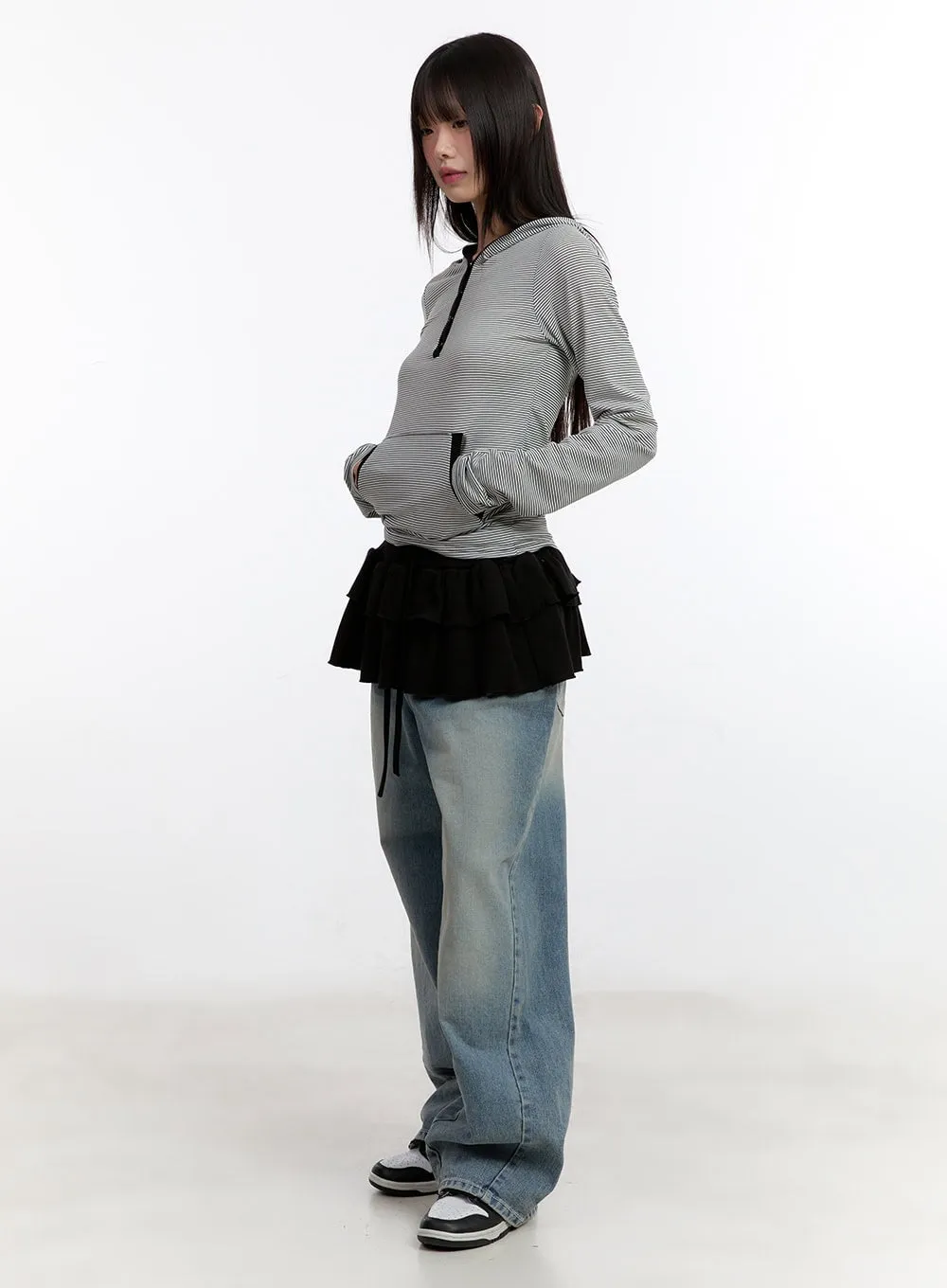 Jillie Washed Baggy Jeans CA508