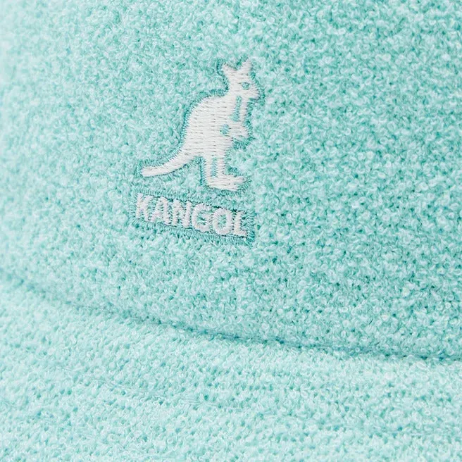 Kangol Bermuda Casual Bucket Hat Terry Towelling Cap - Blue Tint