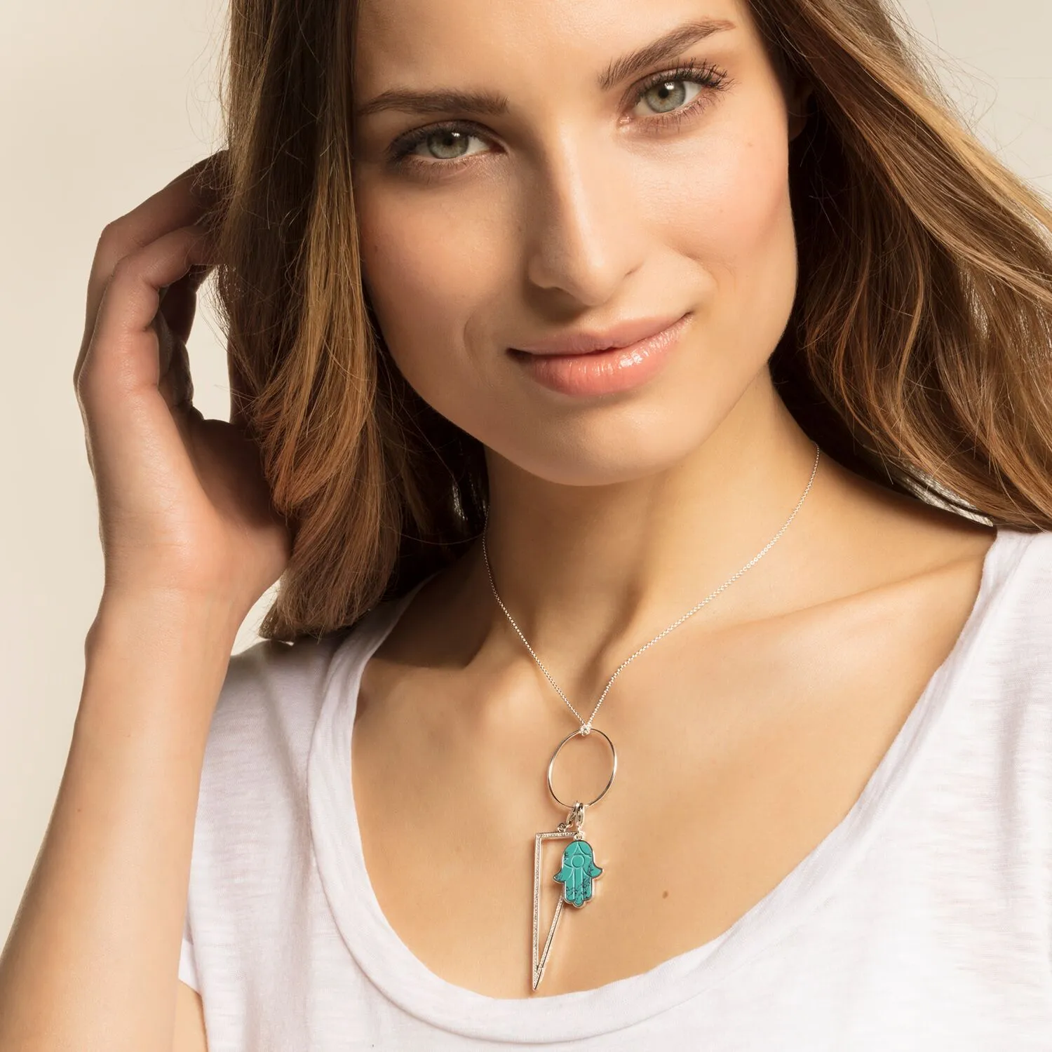 Sparkling Triangle Charm