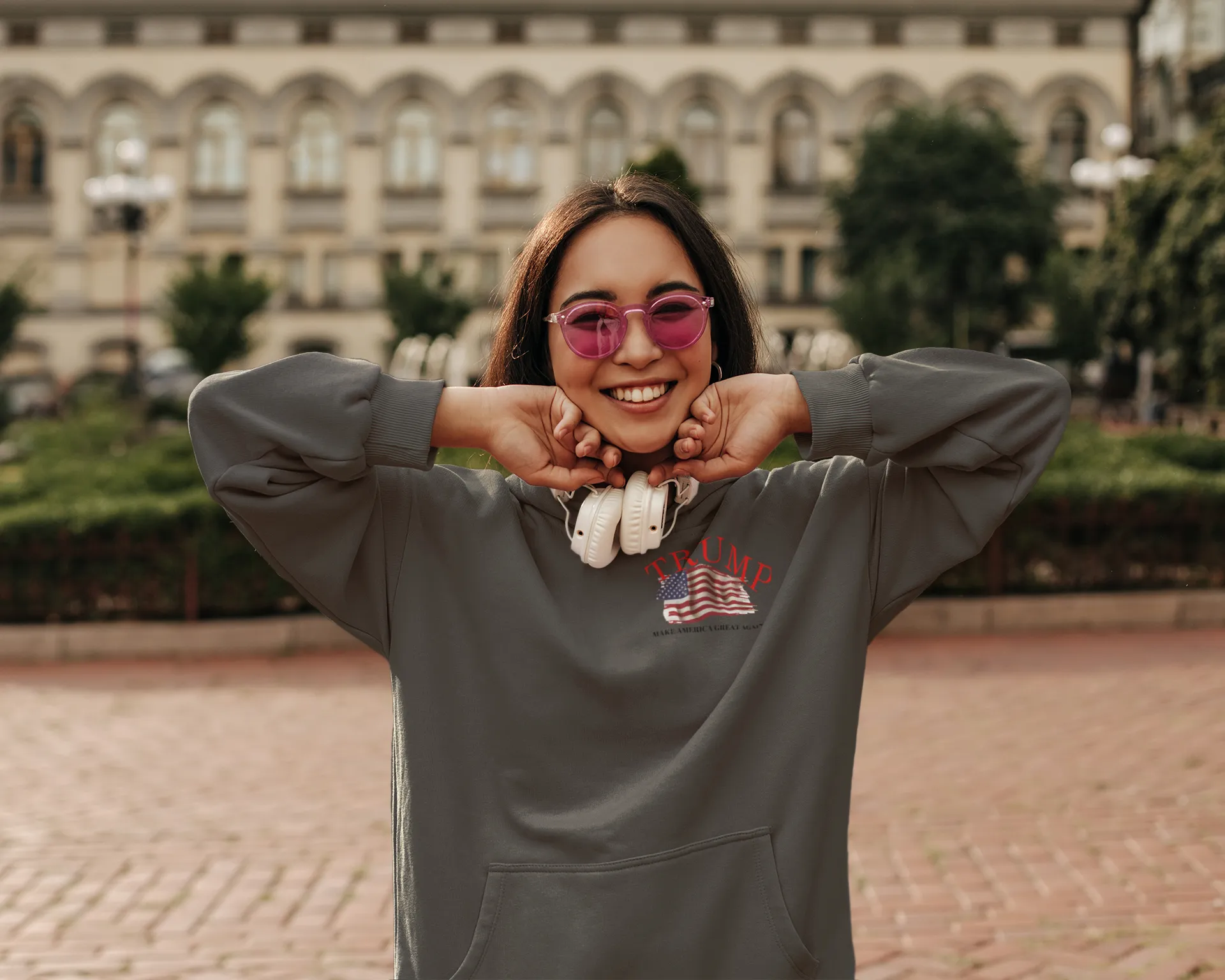 Unisex Premium Pullover Hoodie  (TRUMP)